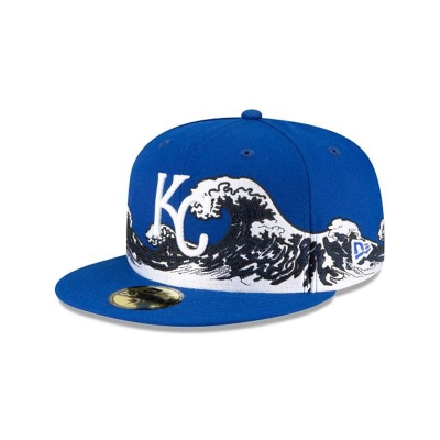 Sapca New Era Kansas City Royals MLB Wave 59FIFTY Fitted - Albastri